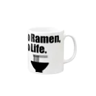 ラ道のNo Ramen, No Life. Mug :right side of the handle