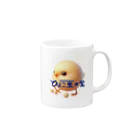 ひよこ豆★堂のひよこ豆ちゃん Mug :right side of the handle