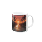 raihの夕日 Mug :right side of the handle