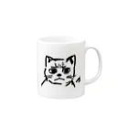 CODYの訝しげな顔の猫 Mug :right side of the handle