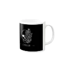 LE MEILLEURのskull flower Mug :right side of the handle