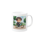 なお（ｻﾗﾘｰﾏﾝ）＠AI使って情報発信中の自転車通勤＠サラリーマン Mug :right side of the handle