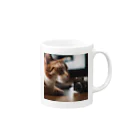 yura6200の猫ちゃん　v8 Mug :right side of the handle