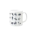 chicodeza by suzuriの12星座一覧 Mug :right side of the handle