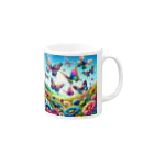 すずらん24の幸運のお花畑 Mug :right side of the handle