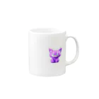 まねきねこのバイオレット　キャット Mug :right side of the handle