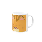 もふもふ堂のかにゃいいトラ猫のにゃグカップ Mug :right side of the handle