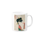 寿めでたや(ukiyoe)の浮世絵：喜多川歌麿_＜教訓親の目鑑＞ Mug :right side of the handle