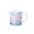 sakura_nakoのよあけ Mug :right side of the handle