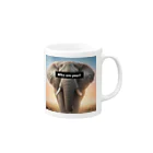 akihotyan.&のWho are you?Elephant Mug :right side of the handle