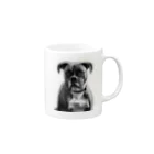 barbyGGGの超キュートなボクサー犬 Mug :right side of the handle