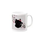 いろはにゃんこ堂の四季猫さん（梅） Mug :right side of the handle