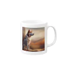 me-tooの遠くを見つめる愛犬 Mug :right side of the handle