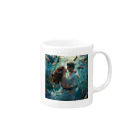 AQUAMETAVERSEの人魚姫と王子の微笑み アメジスト 2846 Mug :right side of the handle