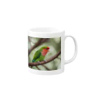 Kokoro-nagomu-Nagomiの鳥5　コザクラインコ Mug :right side of the handle