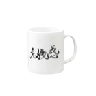 ZEN筆の書道アート「危機感」 Mug :right side of the handle