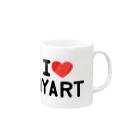 kotのニャアート作品「Ｉ♡ＮＹＡＲＴ」マグカップ Mug :right side of the handle