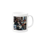 age3mのポリスカーブルース Mug :right side of the handle