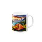 Kz_25@アウトドアーのキャンプファッション -Sunrise- Mug :right side of the handle