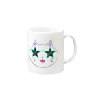 2D&3D「H.S」Storeのちょいパリピにゃんこ Mug :right side of the handle