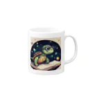 宇宙屋さんの宇宙勉強かめ Mug :right side of the handle