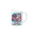 大江戸花火祭りのCelestial Ryujin Realm～天上の龍神領域3 Mug :right side of the handle