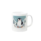 ラムネのかわいいペンギン Mug :right side of the handle