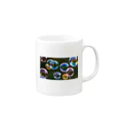 AQUAMETAVERSEの大小の輝くシャボン玉　BLUE PLUM  691 Mug :right side of the handle