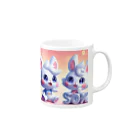 Bunny RingのSOXLくん and SOXちゃん Mug :right side of the handle