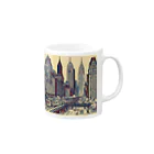 MONAKA DESIGNSの urban landscape Mug :right side of the handle