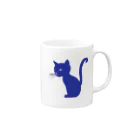 MEGROOVEのシルエットにゃん🐱 Mug :right side of the handle