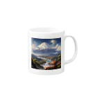 AQUAMETAVERSEの山の美しい風景　なでしこ1478 Mug :right side of the handle