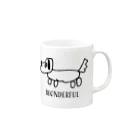 a___の犬ワンダフル Mug :right side of the handle