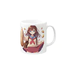 Sawadadaのピーナッツ女子 Mug :right side of the handle