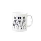 ブルーアイズの負けず嫌いな女たち Mug :right side of the handle