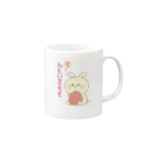 かっぱちゃんのもちうさデザ1 Mug :right side of the handle