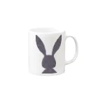 MEGROOVEのシルエットぴょん🐰 Mug :right side of the handle