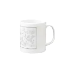 ねこてぃぶのアクアリストさんお世話グッズ（淡色グッズ） Mug :right side of the handle