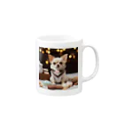 チワワ愛好家ショップの🎀チワワの幸せな一吠え🐕💓 - 心温まる家族の物語 Mug :right side of the handle