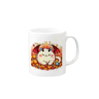 nekodoragonのおやすみ！猫ドラゴン　背景透過ver Mug :right side of the handle