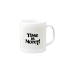 Super_BluemoonのTime is money!　時は金なり！ Mug :right side of the handle