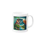 kotpopのThe Owl's Lament for the Disappearing Forests Mug :right side of the handle