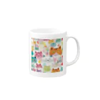 F2 Cat Design Shopのbeloved cats 002 Mug :right side of the handle
