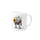 Sachi0625のレトロ戦闘ロボットＲ Mug :right side of the handle