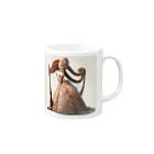 DeenaDeeのRococo Harmony: The Lady & Her Harp Mug :right side of the handle