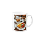 AQUAMETAVERSEのティータイム アメジスト 2846 Mug :right side of the handle