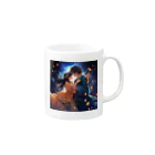 AQUAMETAVERSEの七夕の夜彦星と織り姫　なでしこ1478 Mug :right side of the handle