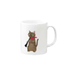 Ａｔｅｌｉｅｒ　Ｈｅｕｒｅｕｘのクラリネットを吹く猫 Mug :right side of the handle