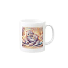 Yuya-Naganoの仲良く遊ぶ兄弟の猫 Mug :right side of the handle