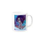 こうひの宇宙人の女の子 Mug :right side of the handle